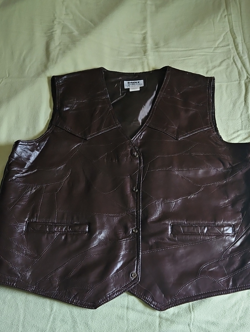 Haband Dark Brown Leather Vest